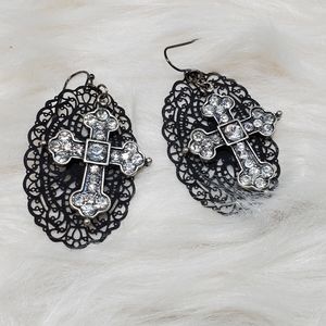 Cross earrings